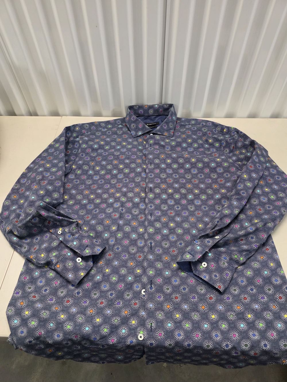 Bugatchi Classic Fit Button Down Shirt Men's Size XXL